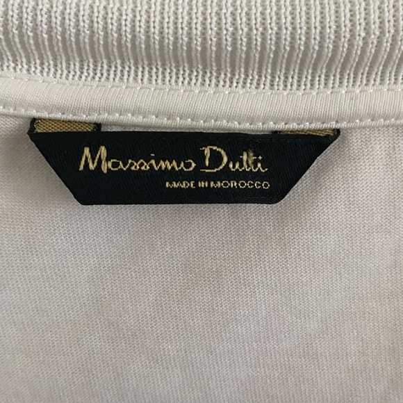Massimo Dutti Classic Basic Sleeveless Shirt Top V-neck - Picture 5 of 5